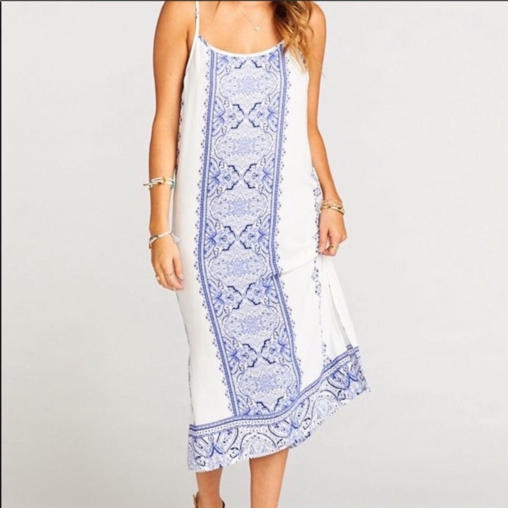 NWOT Show Me Your Mumu Shiloh Slip Dress ~ in Oceana Del Rey